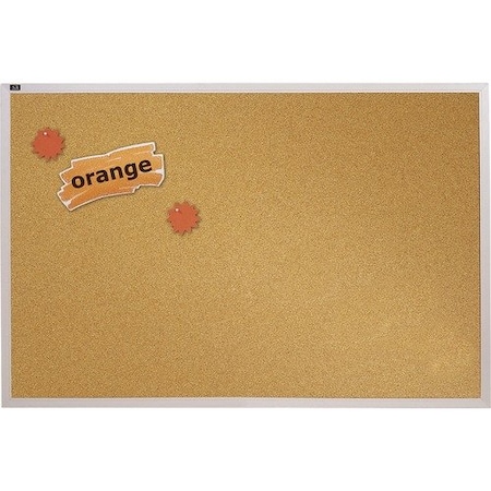 Quartet Cork Bulletin board, Aluminum Frame, 4ft x6ft QRTECKA406